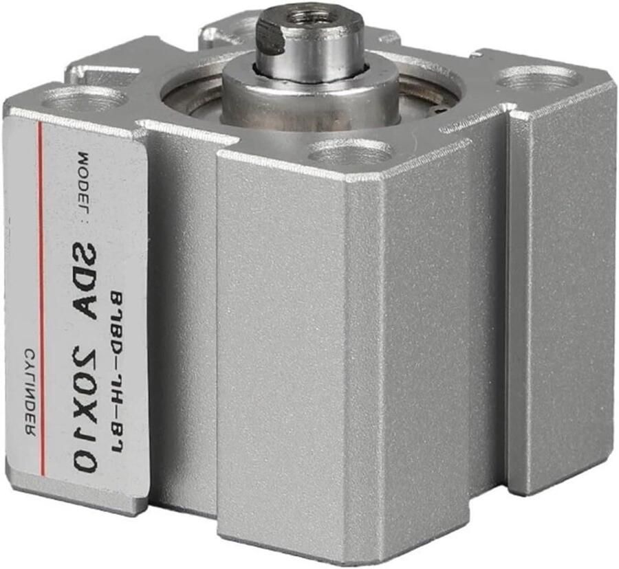 Luchtcilinder Dubbel effect Industriële Automatisering Compact Ontwerp Slag 50 mm Boring 40mm Zilverkleurig