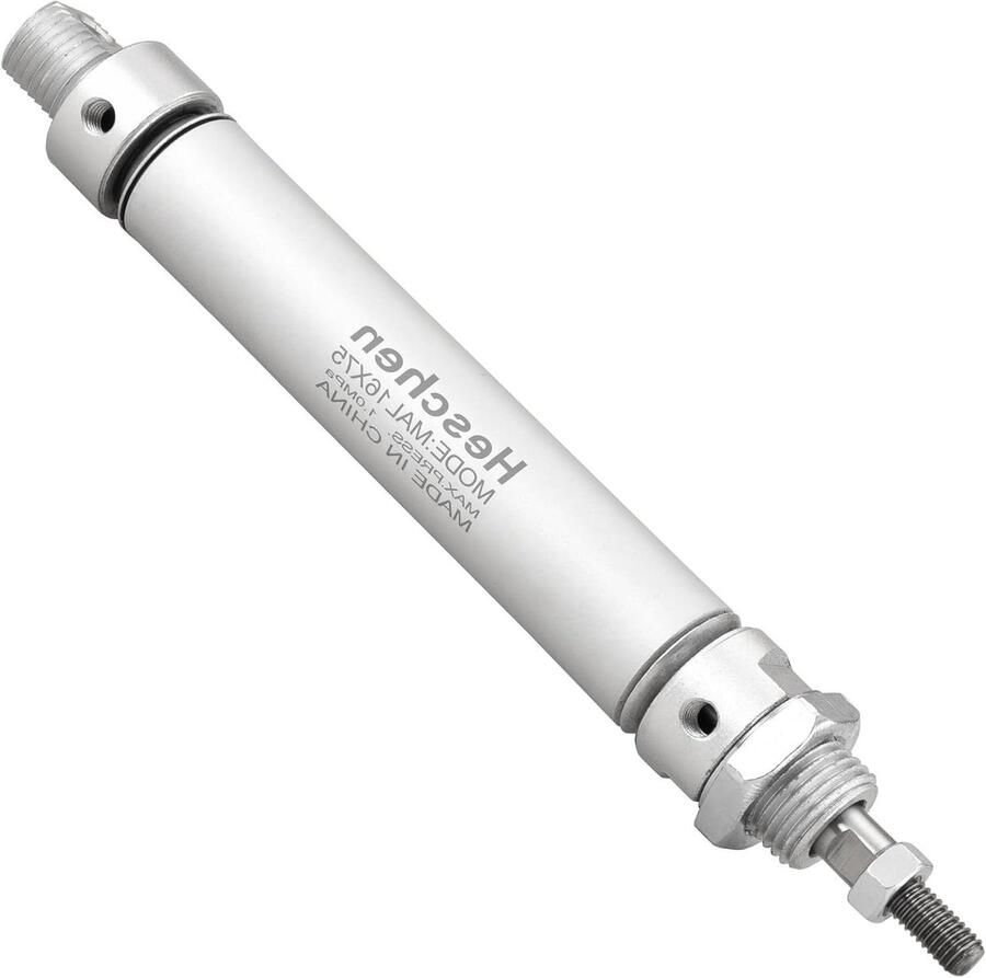 Luchtcilinder Dubbele Actie Cilinder Industriële Automatisering M5 Schroefdraad 16mm Boring 75mm Slag Metaal