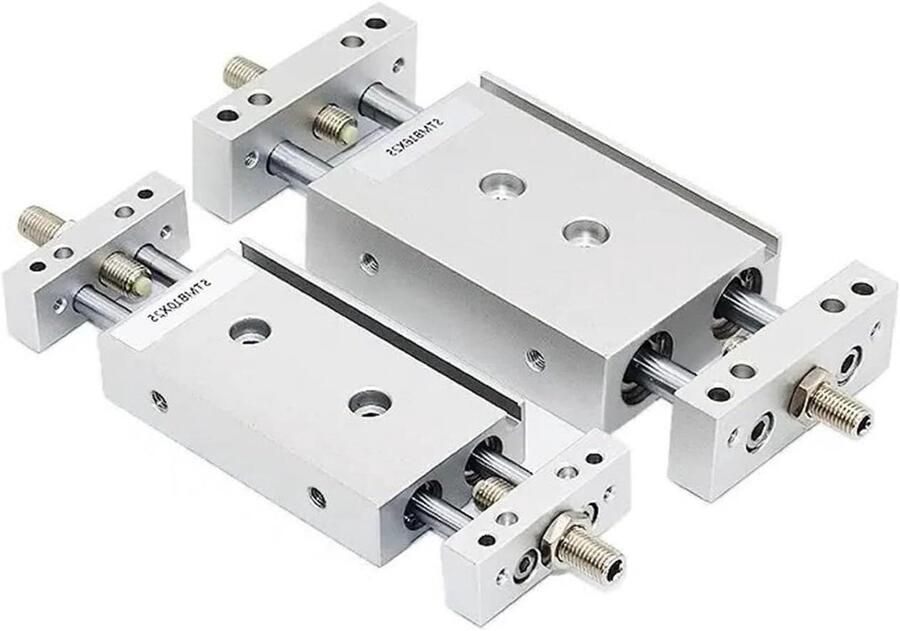 Luchtcilinder Dubbele zuiger Industriële Automatisering Verstelbare slag 25mm boring Metaal