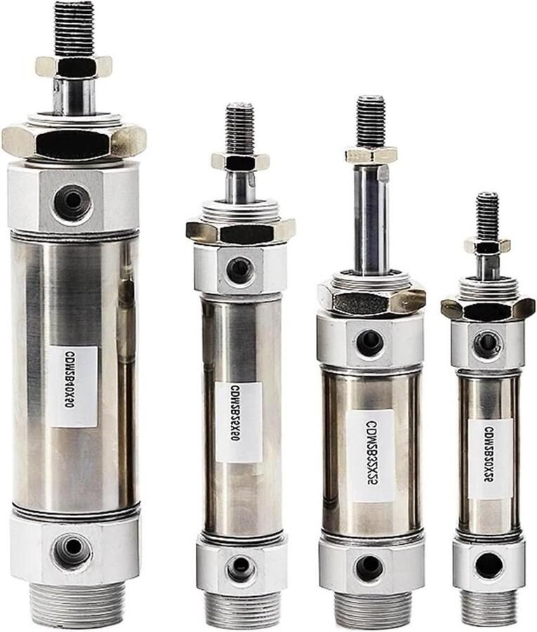 Luchtcilinder Dubbelwerkend Automatisering Toepassen Roestvrij Staal 32mm Boring Metaal