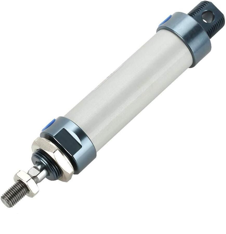 Luchtcilinder Dubbelwerkend Pneumatische Cilinder Industriële Automatisering Aluminiumlegering Constructie 25mm Boring 50mm Slag Zilver
