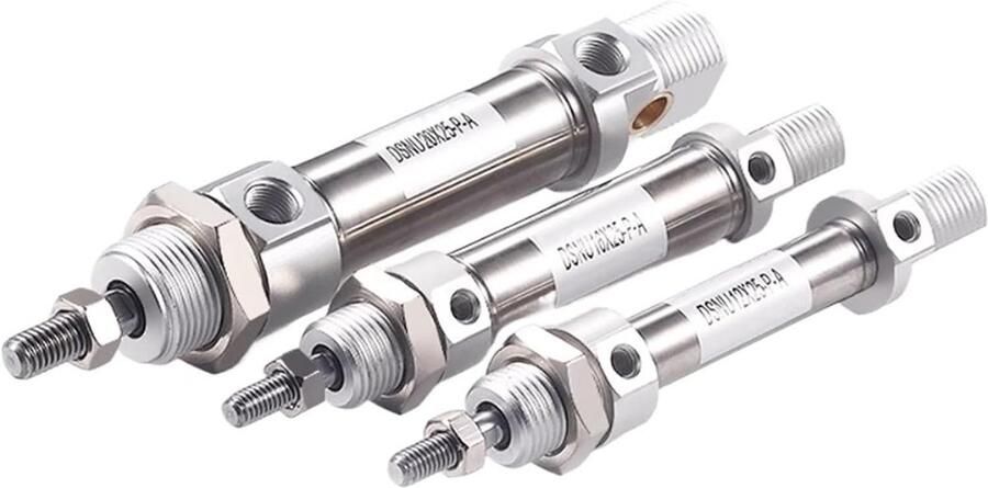 Luchtcilinder Mini Cilinder Industriële Automatisering Dubbel Effect Bore 16mm Roestvrij Staal - Foto 1