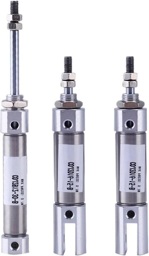 Luchtcilinder Mini Cilinder Industriële Automatisering Dubbelwerkend 200mm Slag Metaal