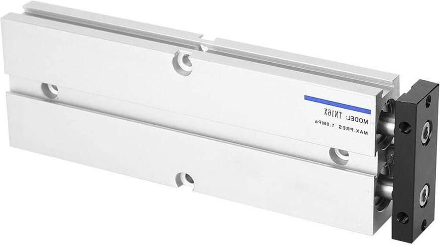 Luchtcilinder Pneumatisch Dubbelwerkend Automatisering Aansturen Roestvrij Aluminium 16mm Boring Zilver