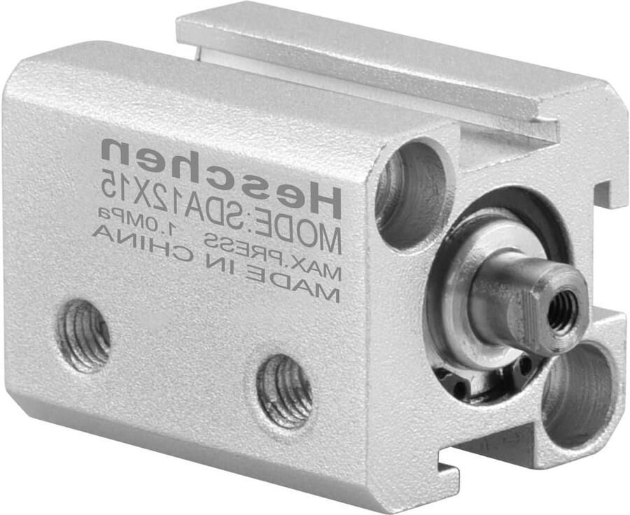 Luchtcilinder Pneumatische cilinder Automatiseren van beweging Dubbelwerkend 12 mm boor 15 mm slag Aluminium