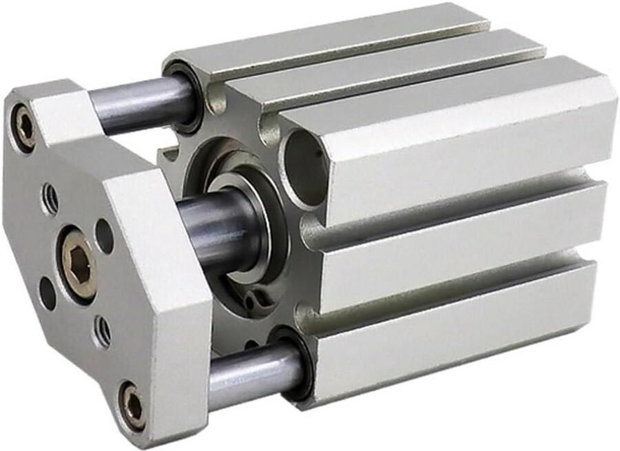 Luchtcilinder Pneumatische cilinder Industriële automatisering Drie-assige driestaaf 50mm slag Zilverkleurig