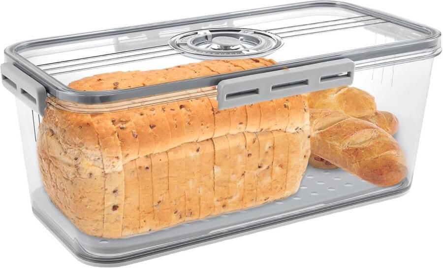 Luchtdichte Broodtrommel voor Vers Brood en Gebak Keukenopslag