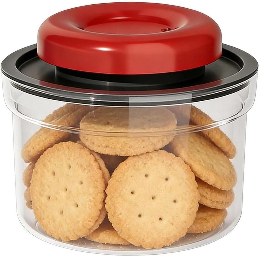 Luchtdichte Containers Voedsel Opslag Keuken Organiseren Vacuüm Systeem 550 ml Transparant