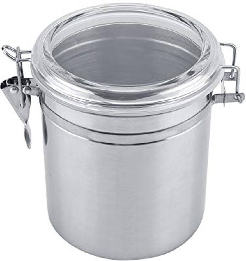 Luchtdichte roestvrijstalen koffiecontainer voor koffiebonen thee en suiker Grote capaciteit en vacuüm verzegeld