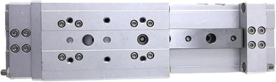 Luchtdrukschuifcilinder Perslucht cilinder Industriële Automatisering Compact Ontwerp 16 20 mm Zilverkleurig