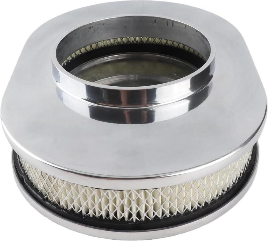 Luchtfilter voor automotor 30 5 cm wasbaar herbruikbaar aluminiumlegering ovale stijl vervanging voor Hot Rod