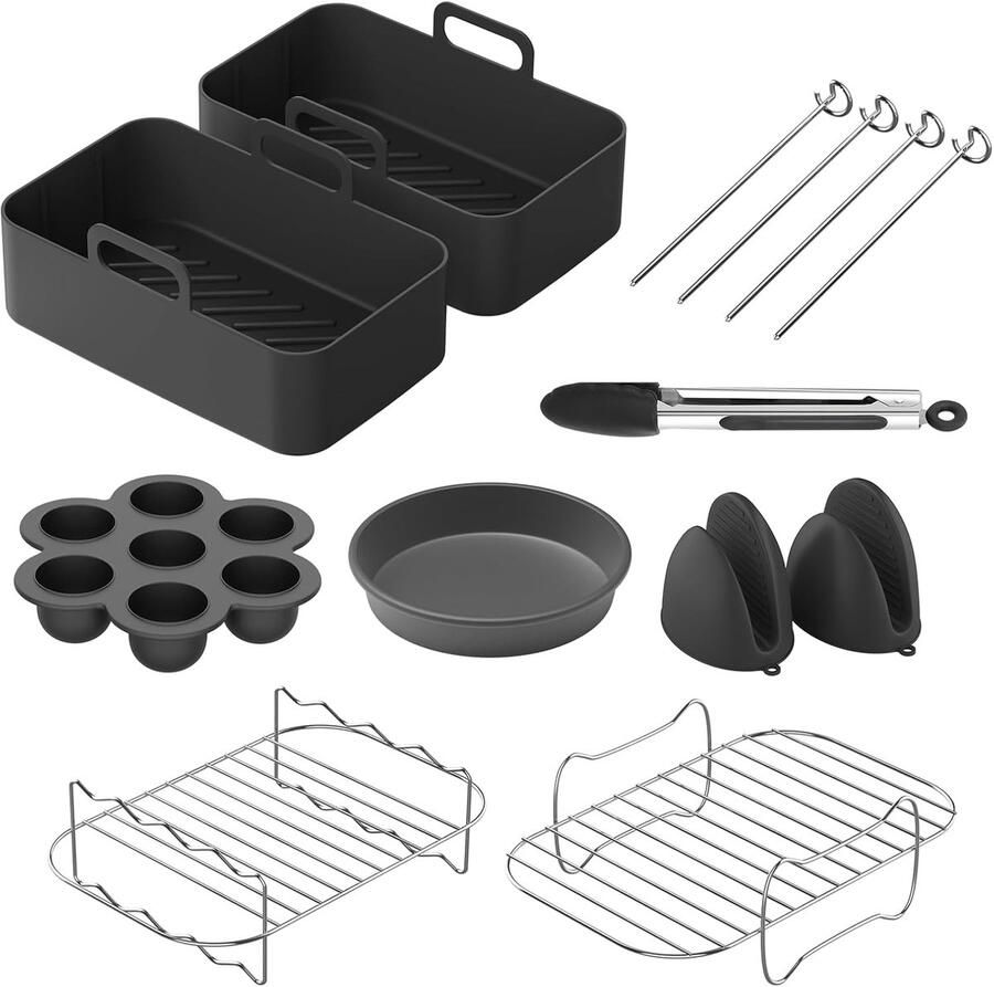 Luchtfriteuse Accessoires Airfryer Set Keuken Uitbreiden 9-delige Set Voor 12.7cm Type 1