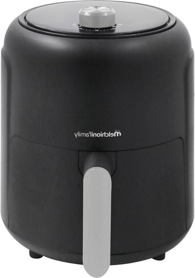 Luchtfriteuse Airfryer Frituurpan Gezond Koken Vet Reductie 80% 2.5 Liter Zwart