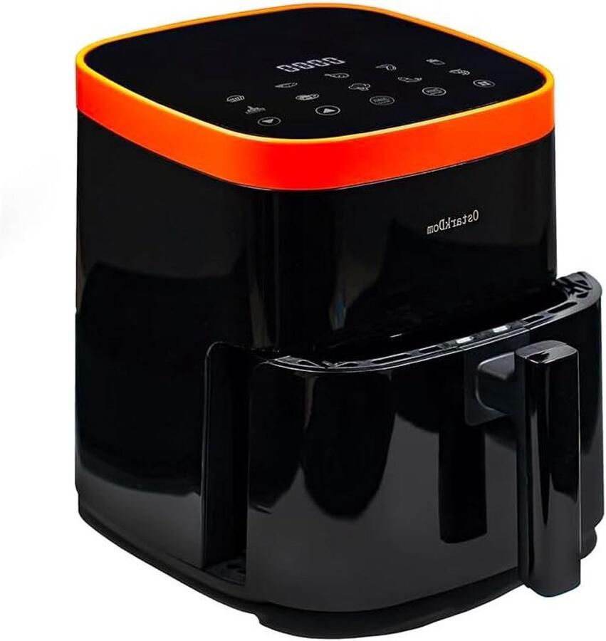 Luchtfriteuse Airfryer Olievrij Gezond Koken Touchscreen Bediening 5 Liter Zwart