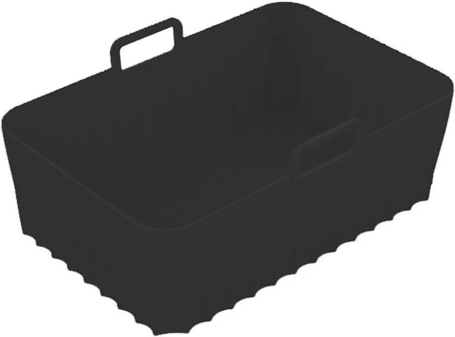 Luchtfriteuse Bakplaat Siliconen Mat Veelzijdig Koken Herbruikbaar & Vaatwasserbestendig 215 x 145 cm Zwart