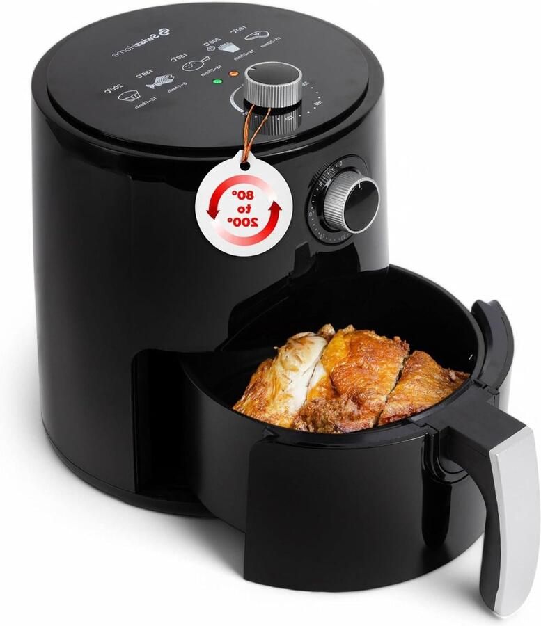 Luchtfriteuse Compacte friteuse Gezond koken Veelzijdige temperatuur 25 liter Zilver
