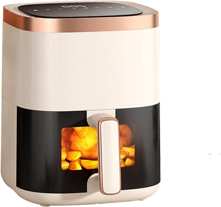 Luchtfriteuse Heteluchtfriteuse Airfryer Gezond Koken Visueel Venster 6L Wit
