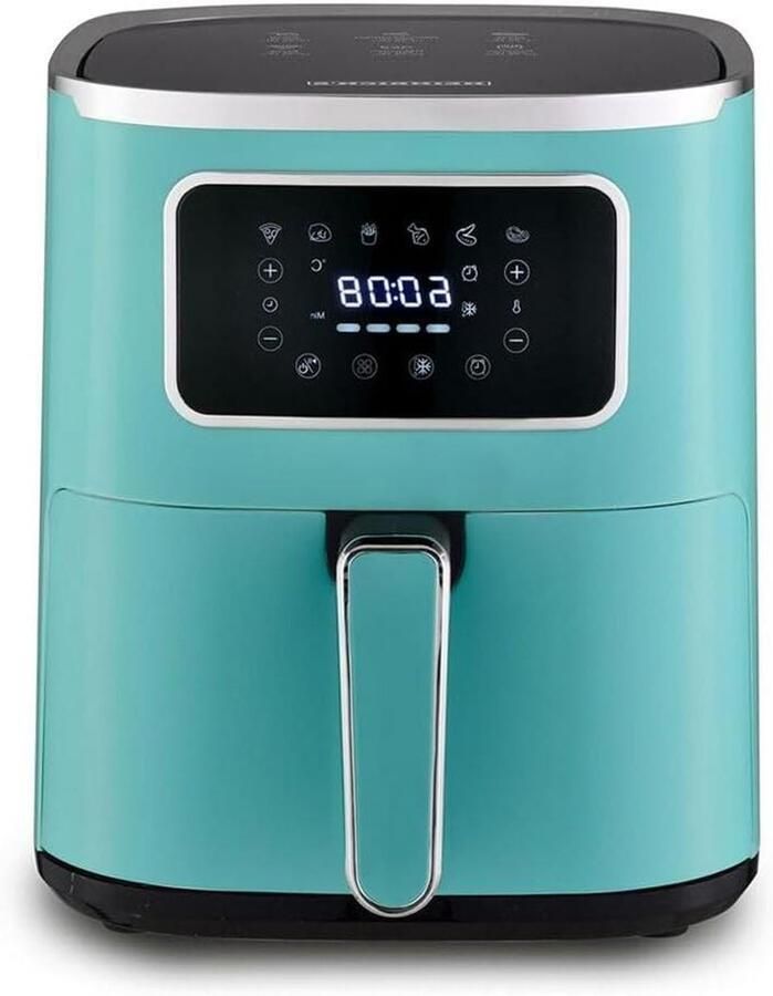 Luchtfriteuse Heteluchtoven Gezond Frituren 8 Programma's 5 Liter Groen