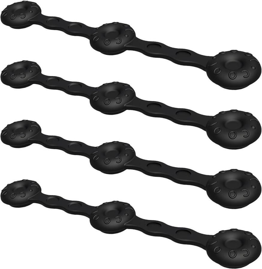 Luchtfriteuse Magneten Friteuse Clips Bakpapier Fixeren Antislip Ontwerp 4 stuks Zwart