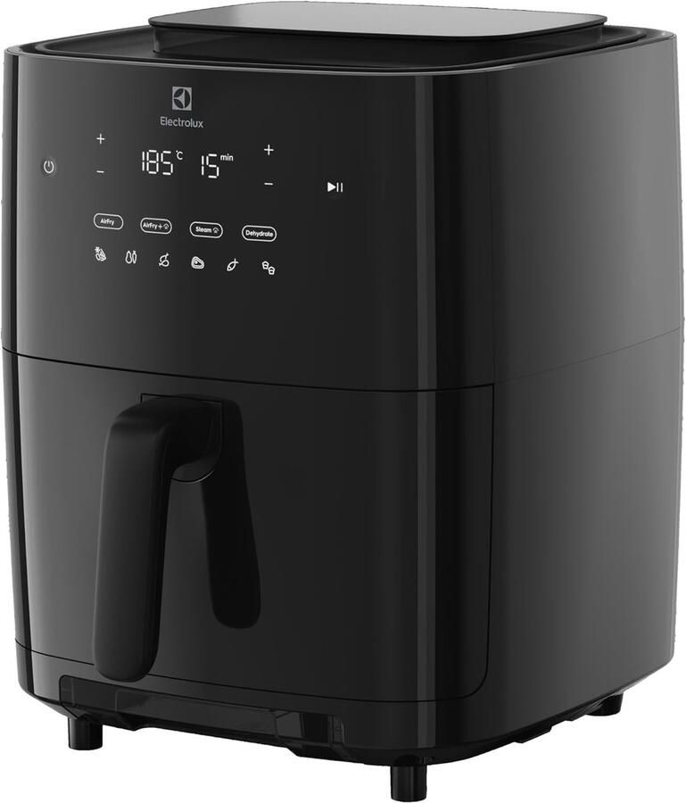 Luchtfriteuse met Stoom Heteluchtoven Airfryer Gezond Koken 7 Liter Capaciteit 35x27x33 cm Zwart