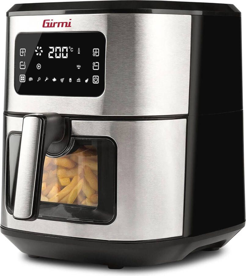 Luchtfriteuse met venster 6 5 liter 1700 watt antiaanbaklaag voor gezonde bereidingen