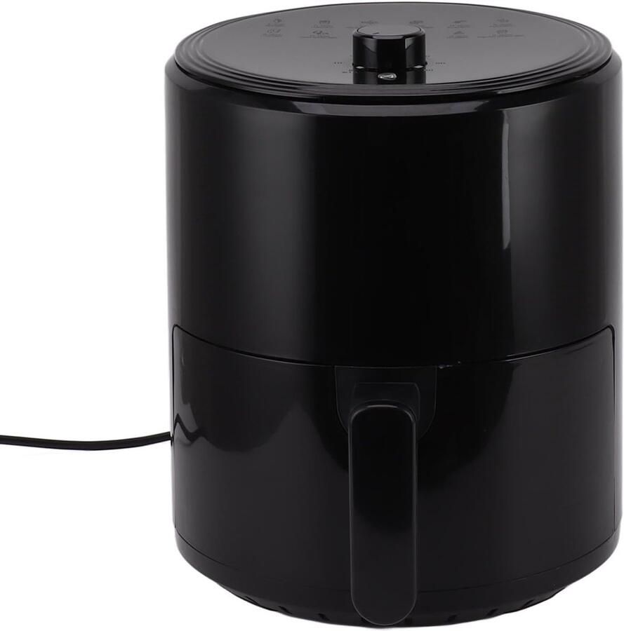 Luchtfriteuse Olievrij Heteluchtoven Compact Gezond Koken 360 Graden Verwarmen 30x30x35cm Zwart