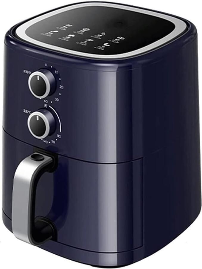 Luchtfriteuse Oven Compacte Frituurpan Gezond Koken Olievrij Bakken 5 Liter Zwart