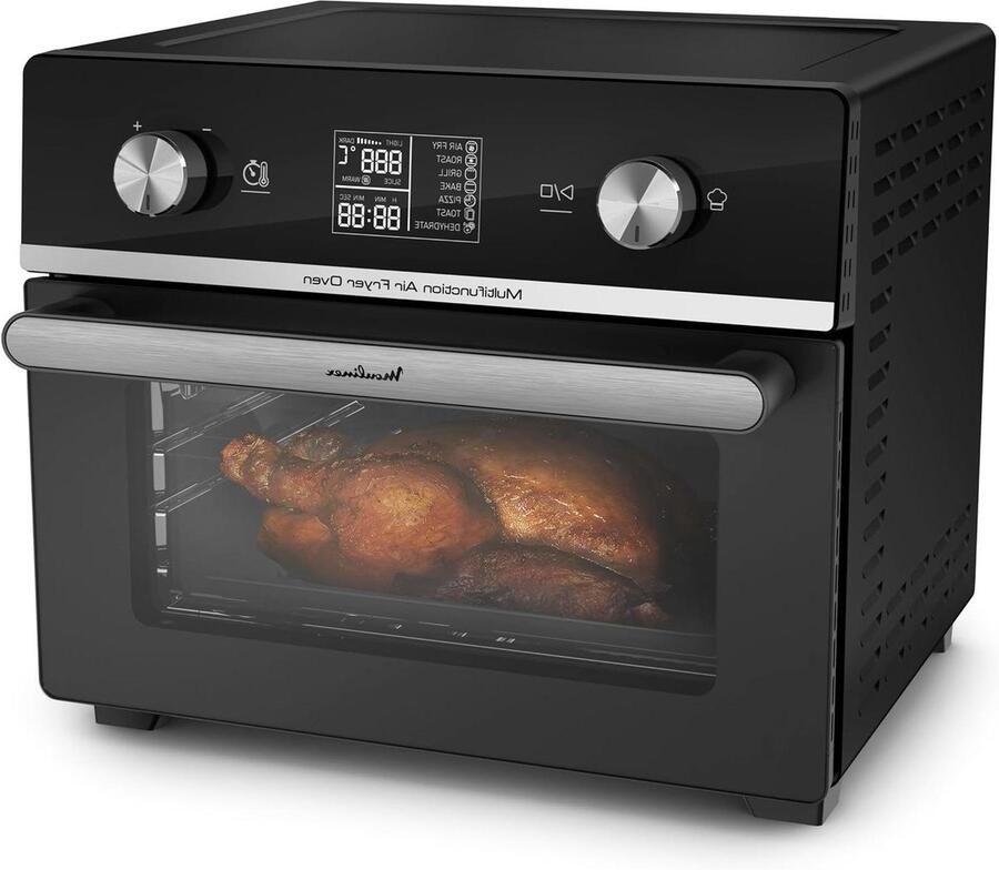 Luchtfriteuse Oven Multifunctioneel Apparaat Gezond Koken Extra Crisp Technologie 20 Liter Zwart