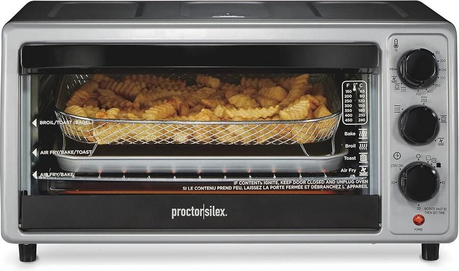 Luchtfriteuse voor combioven met vier functies koken bakken grillen