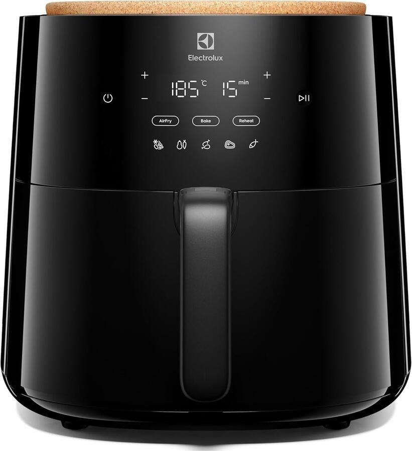 Luchtfriteuse XL Airfryer Gezond Frituren 8 Programma's 7 Liter Zwart