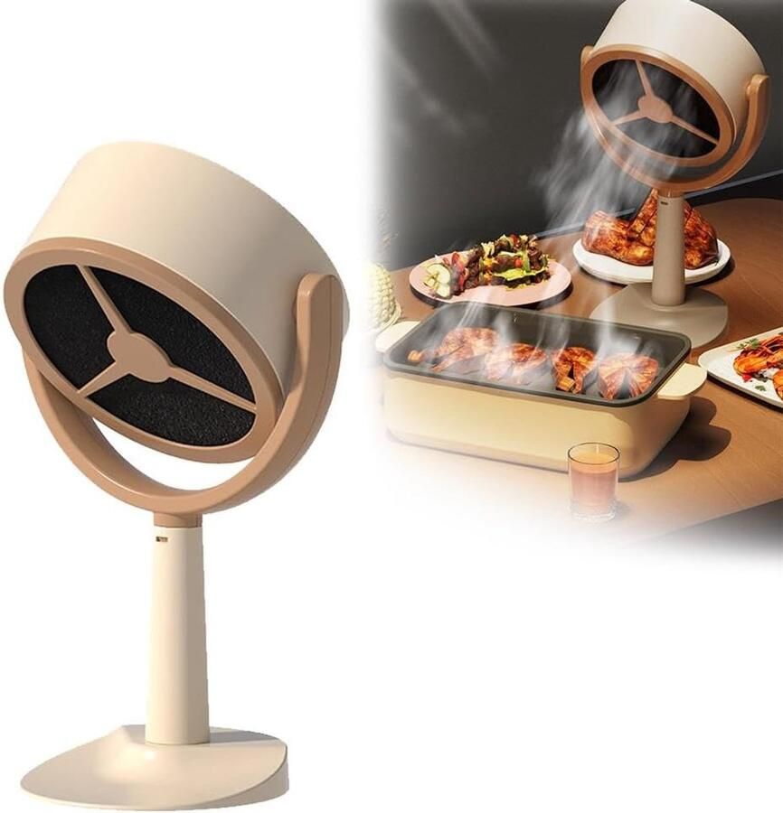 Luchtreiniger draagbare tafelmodel afzuigkap oplaadbare rookreiniger luchtreiniger rookventilator voor roken binnenshuis barbecue hotpot