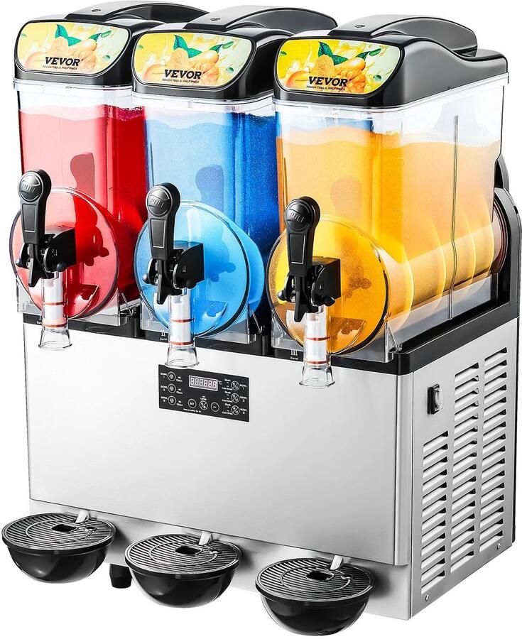 Lunekiss 15L Slush Puppie Machine – Triple Tank Slushy Maker – Frozen Drink Dispenser voor Horeca Feestjes & Bars