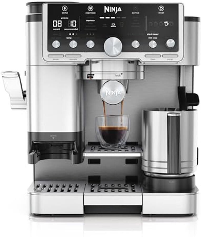 Luxe 3-in-1 Koffiemaker met Melkopschuimer Espresso Latte Cappuccino & Cold Brew Maker