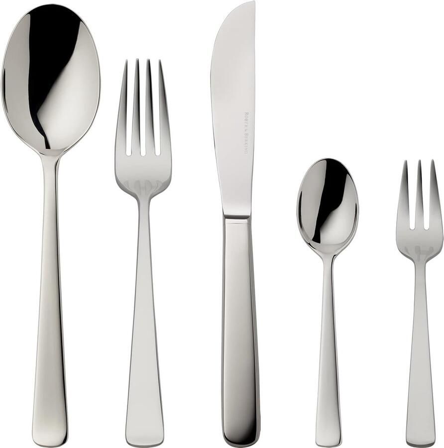 Luxe 5-delig Menu Bestekset Roestvrij Staal Mat Geborsteld