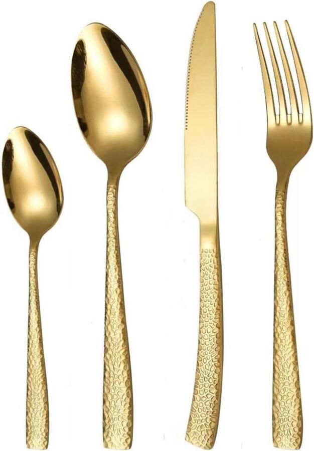 Luxe Bestekset Gouden Bestek Dineren En Feesten Roestvrij Staal 48 Delig Goud