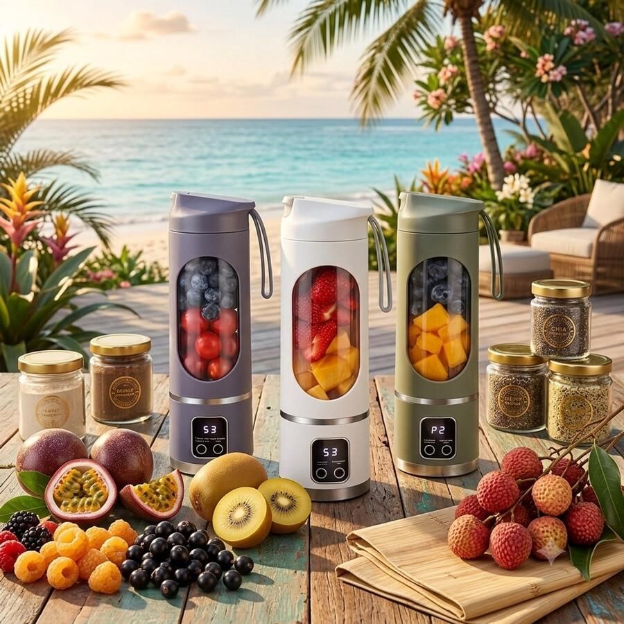 Luxe Draagbare USB Blender & Smoothie Maker – Oplaadbare Mini Blender voor Shakes Sapjes & Smoothies – Compacte Juicer To Go