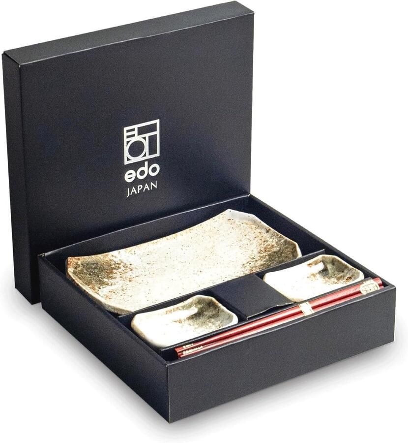 Luxe Sushiset Japans Servies Sushi Eten Handgemaakt Japans 6-Delig Goud