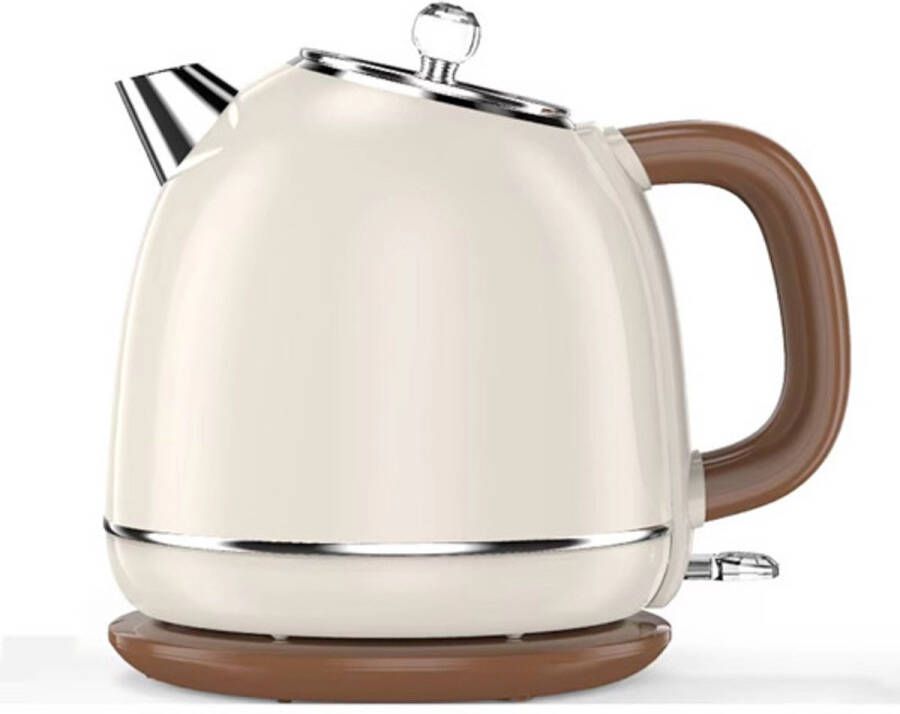 Raf Luxe Waterkoker Retro 1 8L Vintage 1800W RVS Wit&Beige