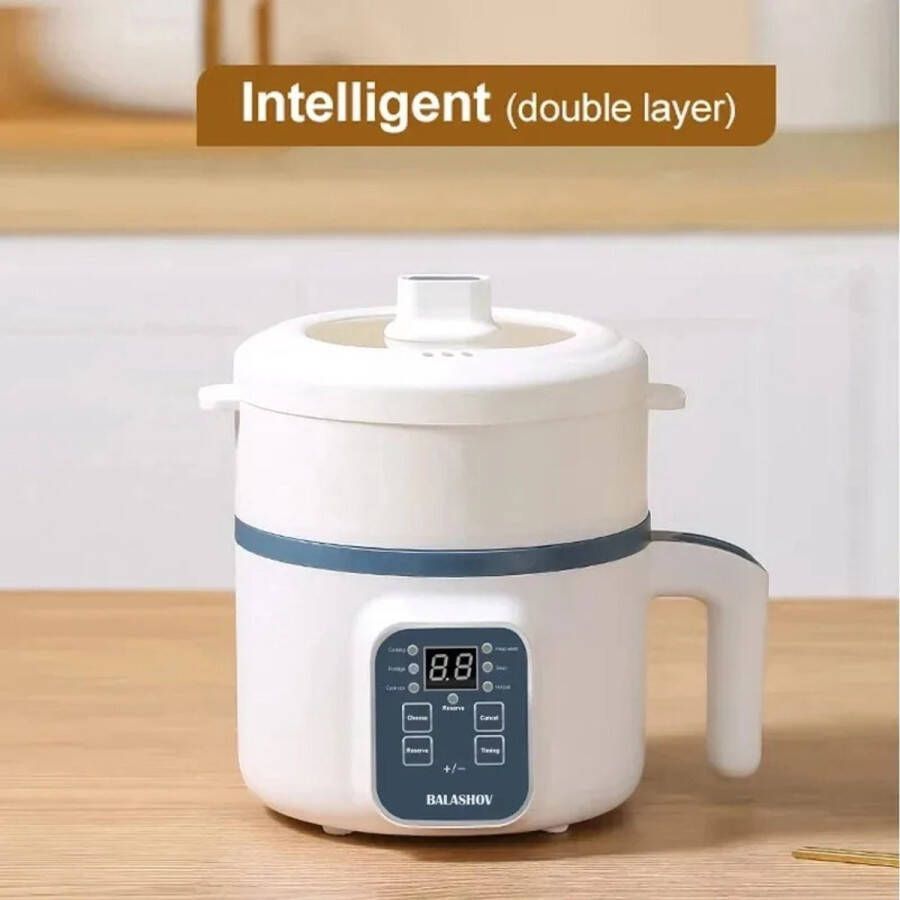 Lynly Elektrische Rijstkoker Hotpot Keuken en Thuis smart Multicookers rijstkokers stomer crockpot slowcooker 1.7L