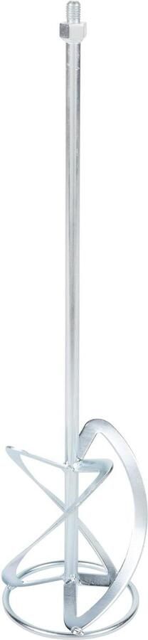 M14 Mengpeddel Mixer Staaf Grote Partijen Mengen Carbon Staal 140MM X 650MM Zilver