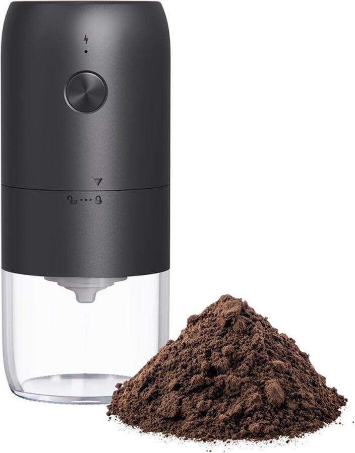 Maalmolen Koffiemolen Electrisch Draagbare Automatische Koffiemolen Compacte Maalschijf Instelbare Maalgraad Multi-Maalstand Voor Koffie Kruiden En Noten Zwart