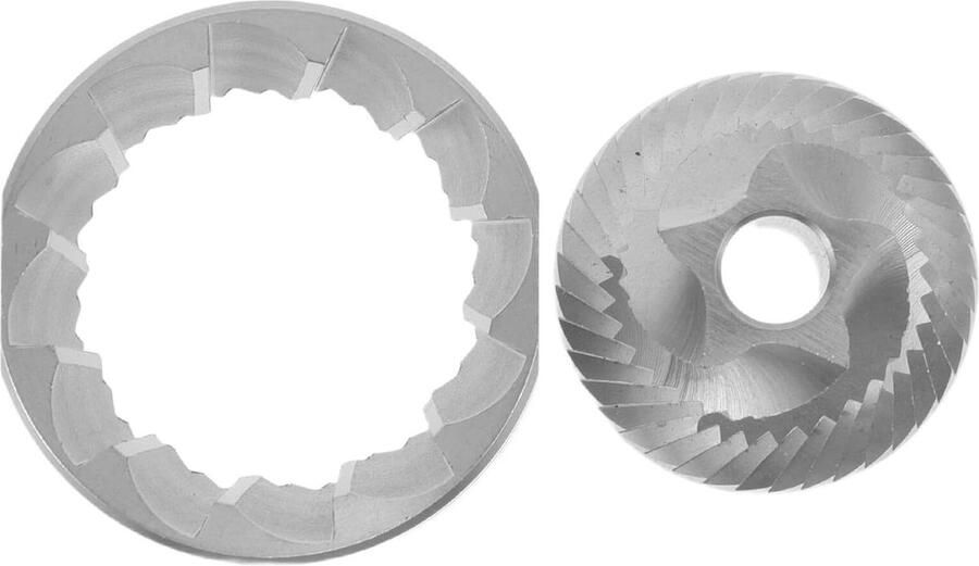 Maalschijven Koffiemolen Espresso Onderdelen Consistente Koffie Roestvrij Staal 38x22 mm Zilver