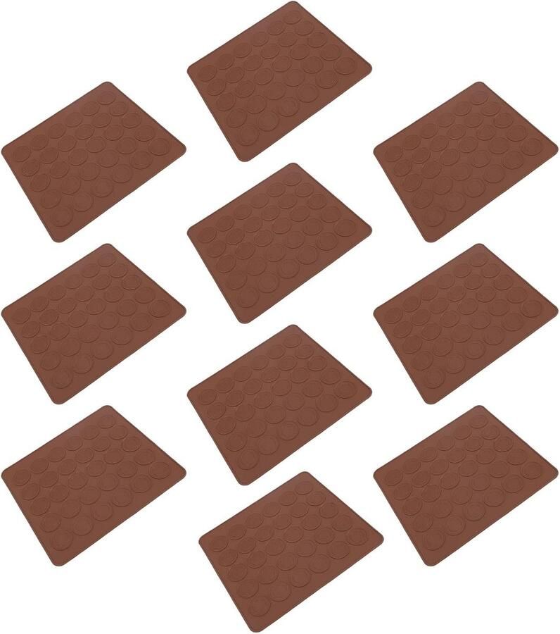 Macaron Matten Bakplaten Siliconen Macarons Bakken Anti-aanbaklaag 30 x 33 cm Grijs