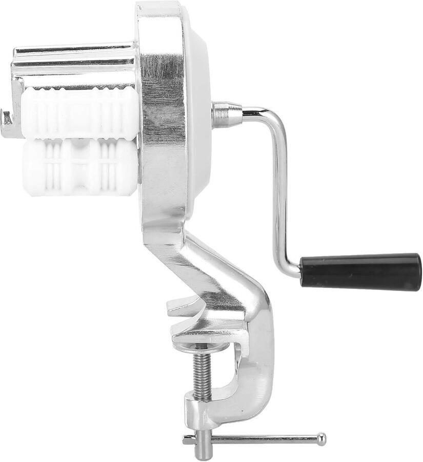 Macaroni Maker Noedelpersmachine Handmatig Zelf Pasta Maken Roestvrij Staal 25 cm Hoog Zilverkleurig