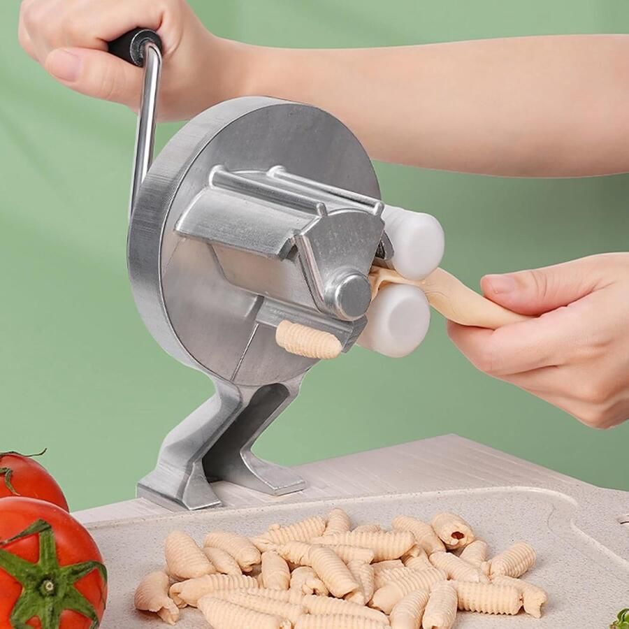 Macaroni Maker Pastamachine Handmatig Zelf Pasta Maken Duurzame ie 27 x 11 cm Zilver