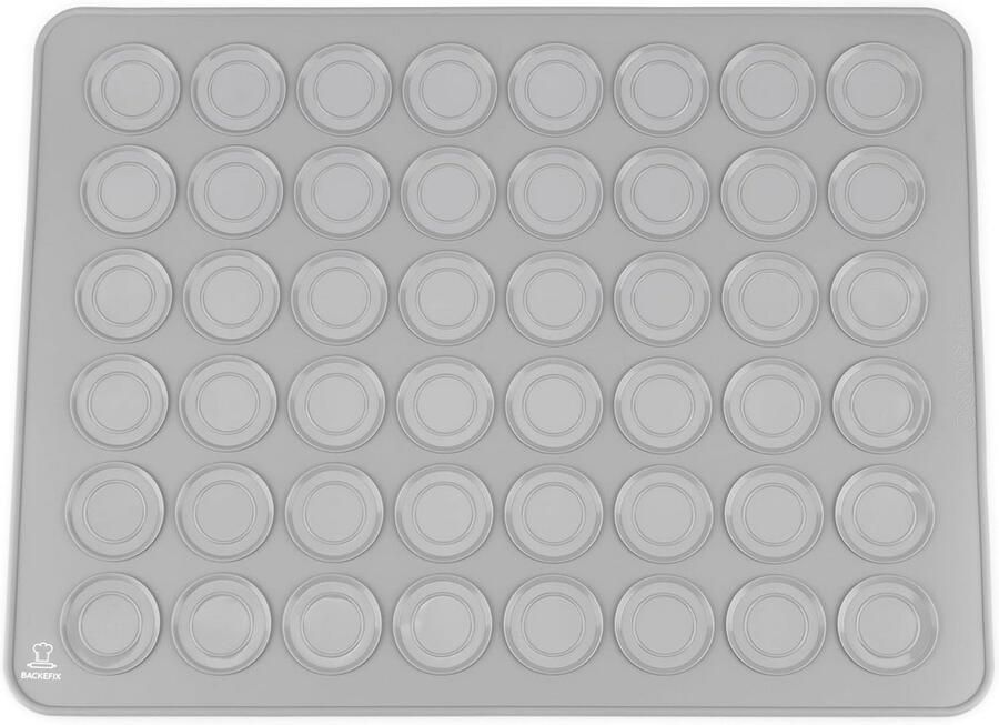 Macarons bakmat Siliconen bakplaat Perfecte macarons bakken Antiaanbaklaag zonder vet 40 x 30 cm Grijs