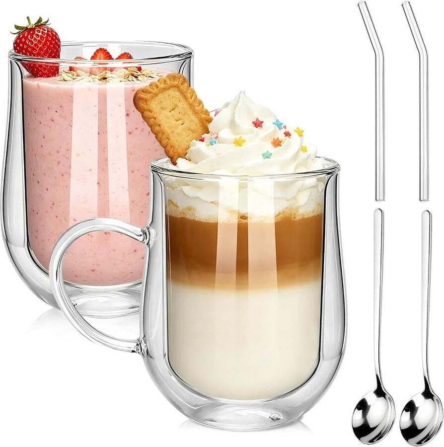 Macchiato glazen dubbelwandig 2x 480ml