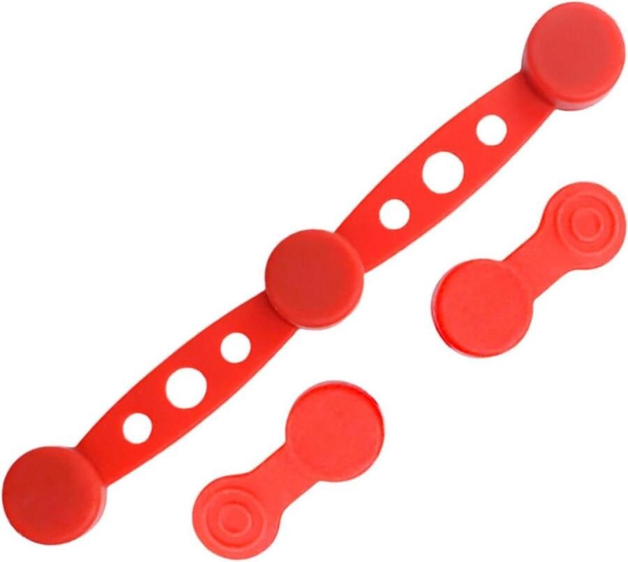 Magneetclips Airfryer Siliconen houders Keuken organiseren Hittebestendig materiaal 10x20x10 mm Rood