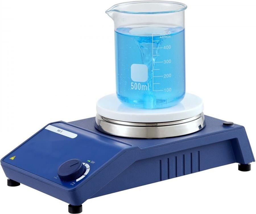 Magneetroerder Magnetische Roerplaat Set Snelheid 0-1500 rpm Traploos Instelbaar Capaciteit 20 l Inclusief Roerstaaf