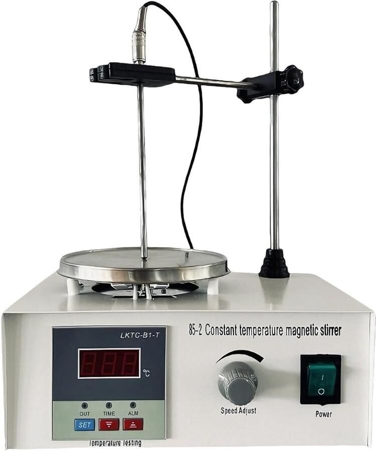 Magneetroerder met verwarmingsplaat 1000 ml 250 W 300-2600 rpm 100 °C magnetische mixer met led-display digitaal ShopVlot